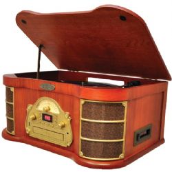 Pyle Home Classical Turntble Brn