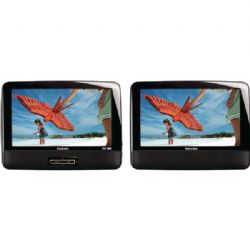 Philips 9in Dual Scrns Portbl Lcd
