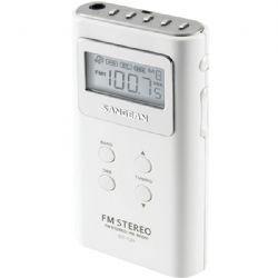 Sangean Pckt Am/fm Dgtl Radio Wht