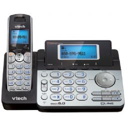 Vtech Dect 6.0 2-ln Crdless Phn