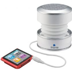 Ihome Glowtunes Color Spkr Wht