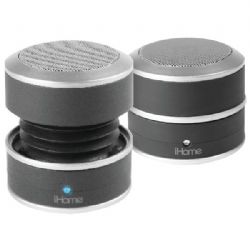 Ihome Rubber Blth Mini Spkr Gry