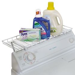 Household Essentials Over-The-Washer Storage Shelf, White