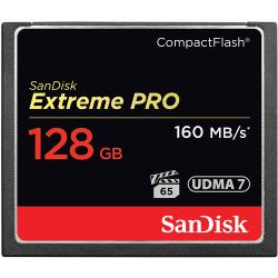 SanDisk 128GB Extreme Pro CompactFlash Memory Card (160MB/s)