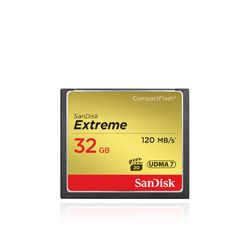 SanDisk 32 GB Extreme CompactFlash Memory Card (120mb/s)