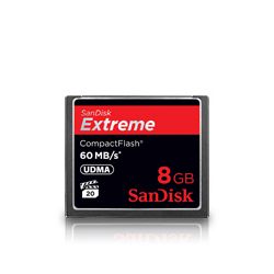 SanDisk 8GB CompactFlash Memory Card Extreme 400x UDMA