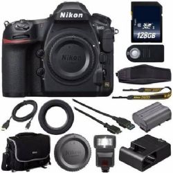 Nikon D850 Digital Camera W/ 128GB SD & Flash & Wireless Remote & Grip