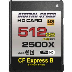 Digital Speed 2500X 512GB PRO CFexpress Card Type B