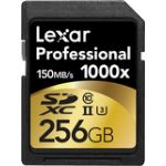 Lexar 256GB Professional 1000x UHS-II SDXC Memory Card (Class 10)