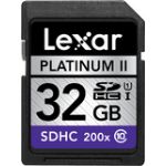 Lexar 32GB SDHC Memory Card Platinum II Class 10